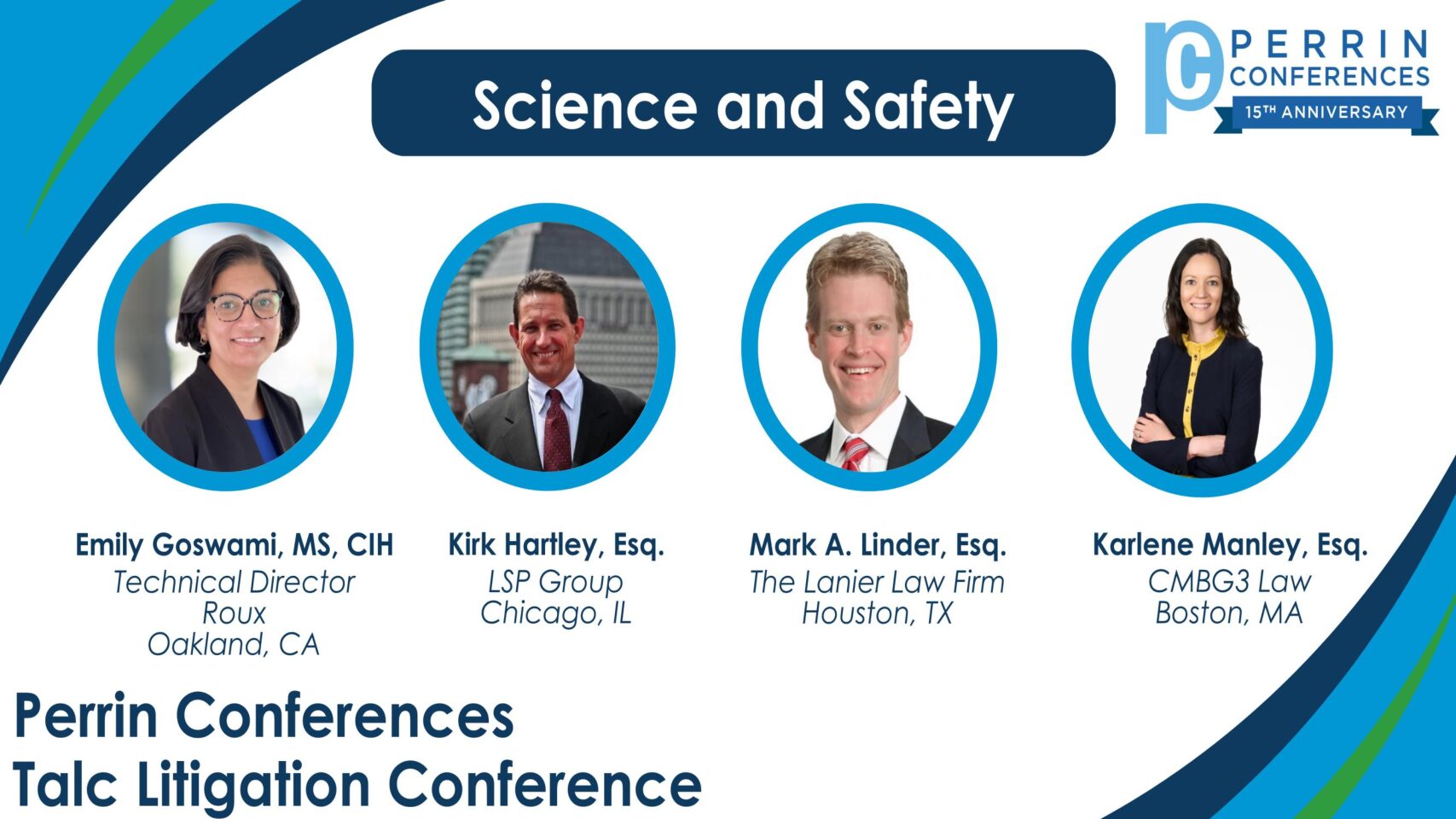 Science and Safety 2024 Perrin Conferences